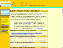 Tablet Screenshot of 2001.atrio.org